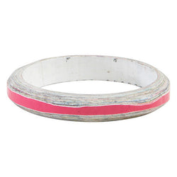 Bright Pink Pebble Bangle - Swaziland